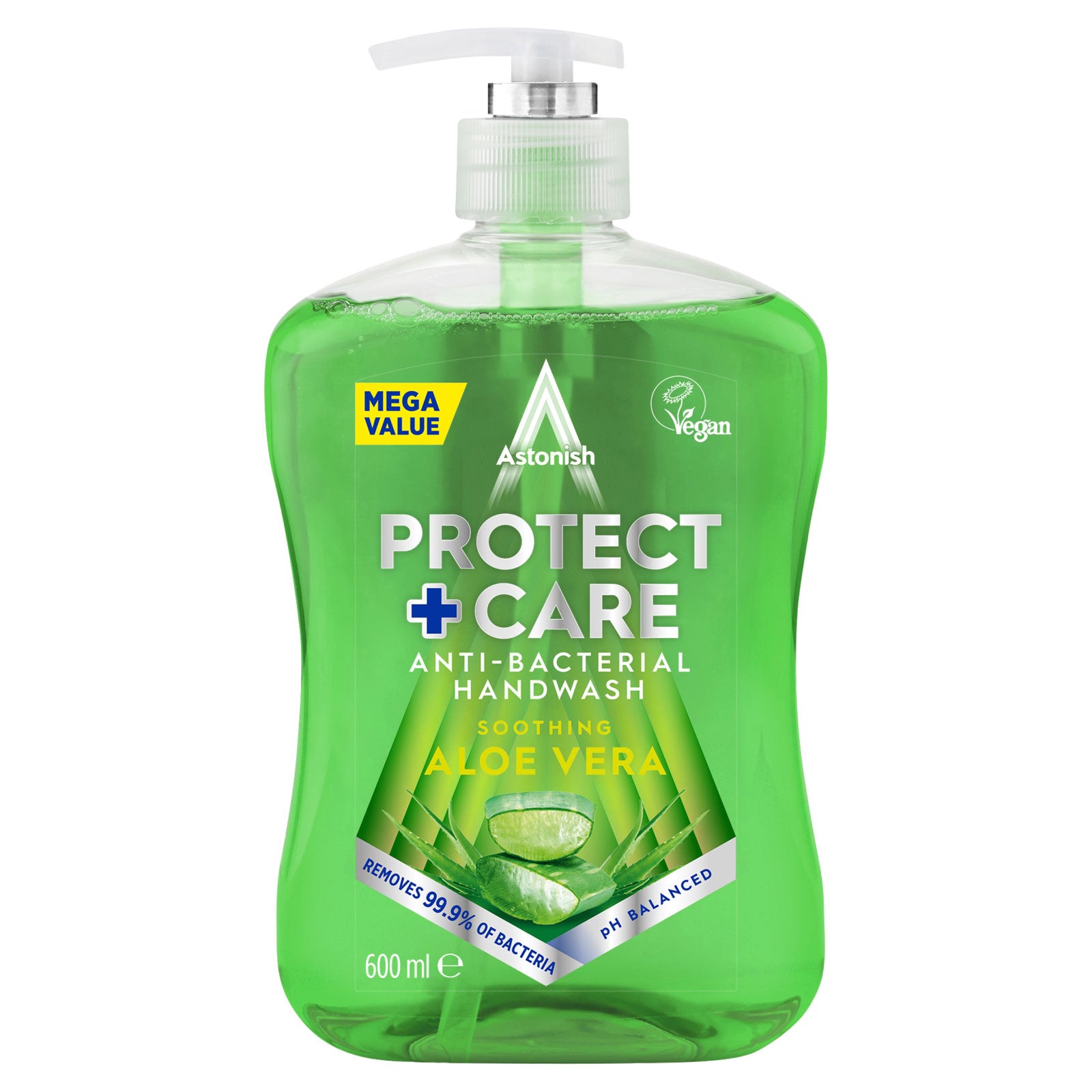 Buy Astonish Aloe Vera Protect + Care Antibacterial Handwash 600ml - Premium Quality Toiletries Online - Product Image Buy Astonish Aloe Vera Protect + Care Antibacterial Handwash 600ml - Premium Quality Toiletries Online - Product Image